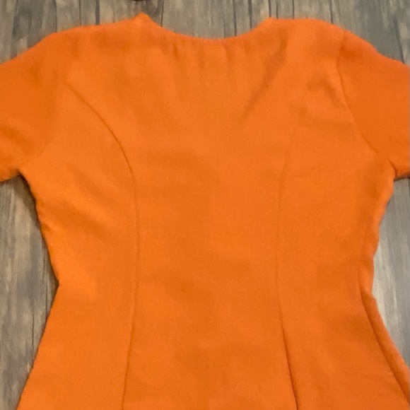 Plunging neckline mini dress with details on sleeves - Picture 7 of 7